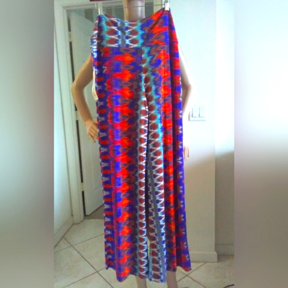 BNWT PALAZZO STYLE PANTS BY WRANGLER WIDE LEG BRIGHT COLORS SZ. XL
